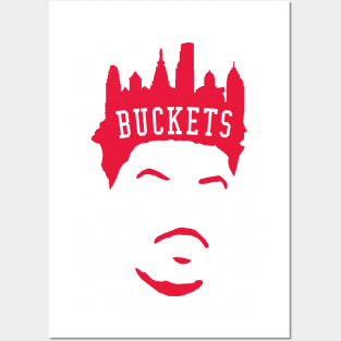 City of Buckets (red) Posters and Art